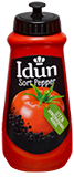 Idun Tomatketchup Sort Pepper 540g